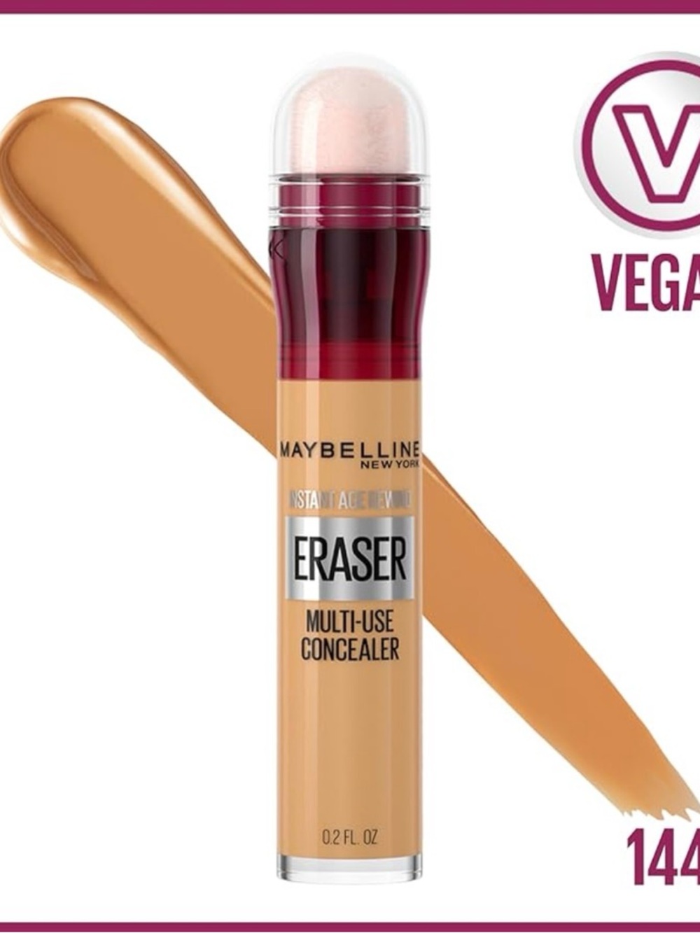 NWT- Maybelline Instant Age Rewind Eraser Dark Circles Multi-Use Concealer 144 - Picture 3 of 10